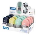 Eraser+Sharpener Capsule Silver