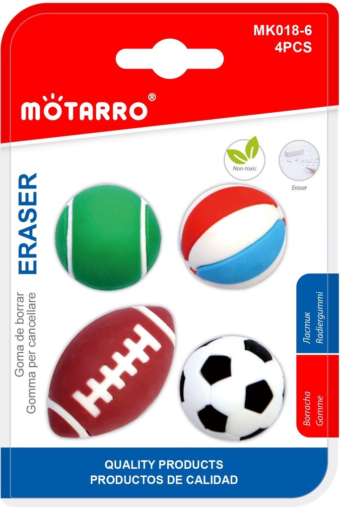 Eraser Sport Series Set of 4pcs
