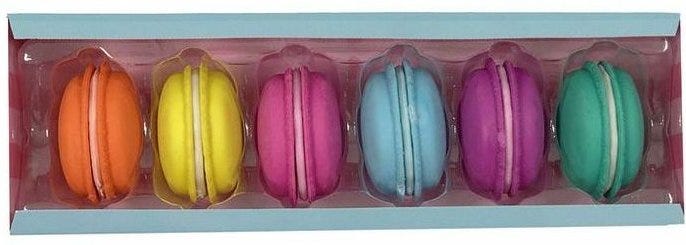 Set of 6 Macaroon Erasers