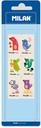 Eraser Rubber Synthetic With Coloured Children'S Designs 436A, Blister Pack