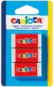 Carioca Eraser Squared Mini Blister 3Pcs