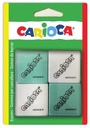Carioca Eraser Bl. 4Pcs Squared
