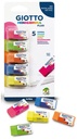 Eraser Fluo Giotto Minigomma - Blister 5 pcs