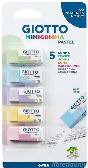 Eraser Pastel Giotto Minigomma - Blister 5 pcs