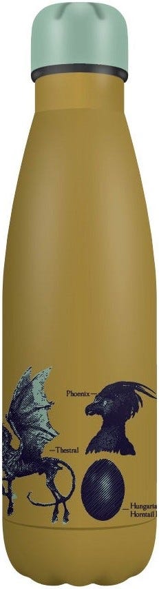 Metallic Water Bottle Harry Potter Magical Creatures
