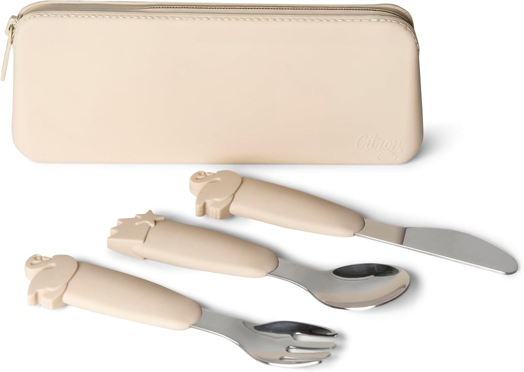 Silicone Cutlery Set with Pouch