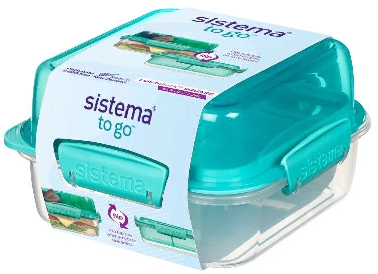 Lunch Box 1.24L Stack Square, To Go - Minty Teal