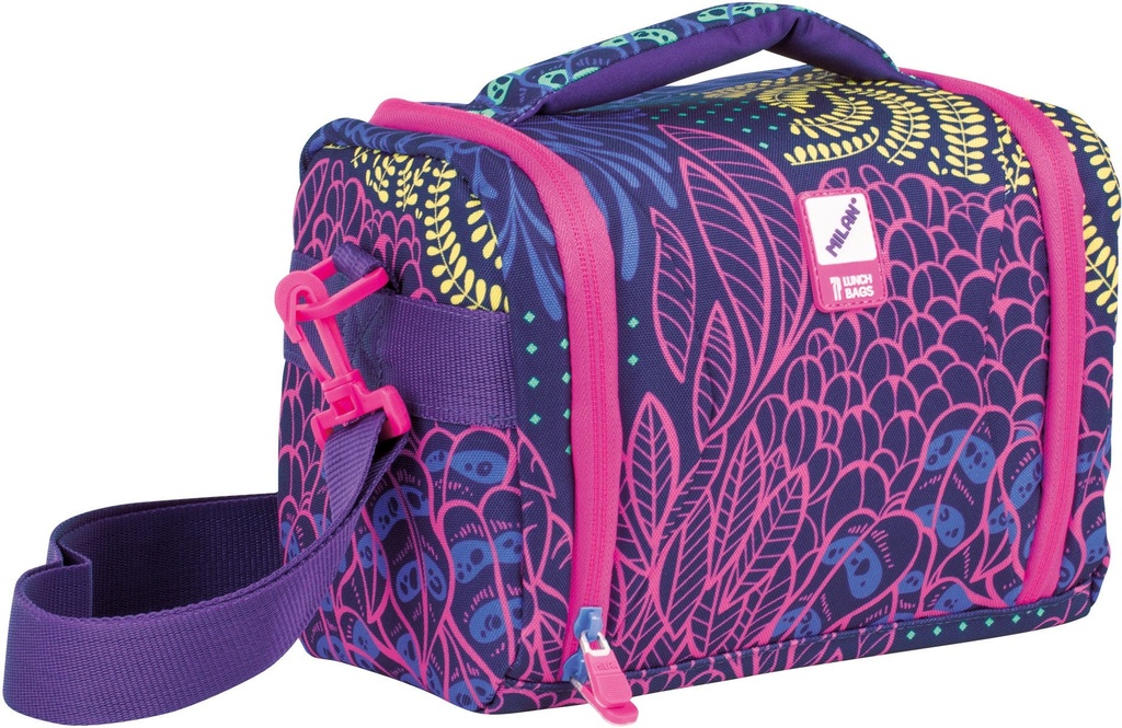 Isothermal food bag large capacity (5 L) Fireflies special series, lilac