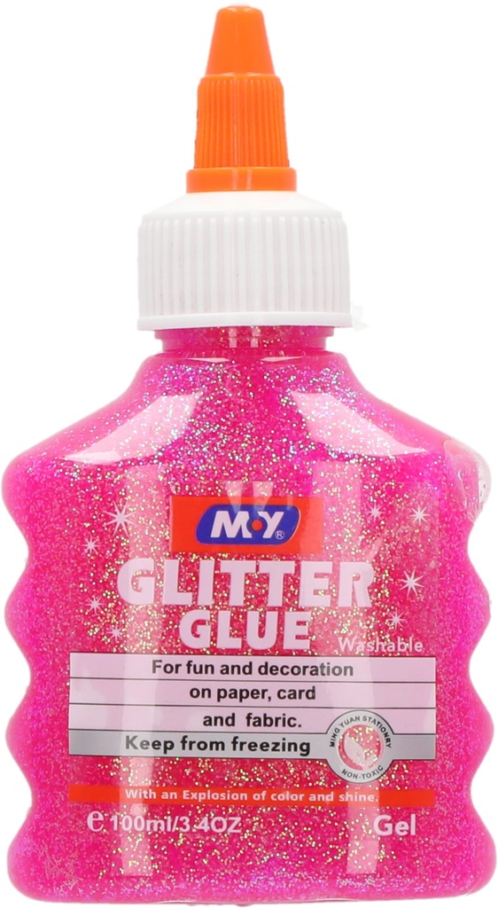 Glue Glitter 100ML Fluorescent Pink -- 931B