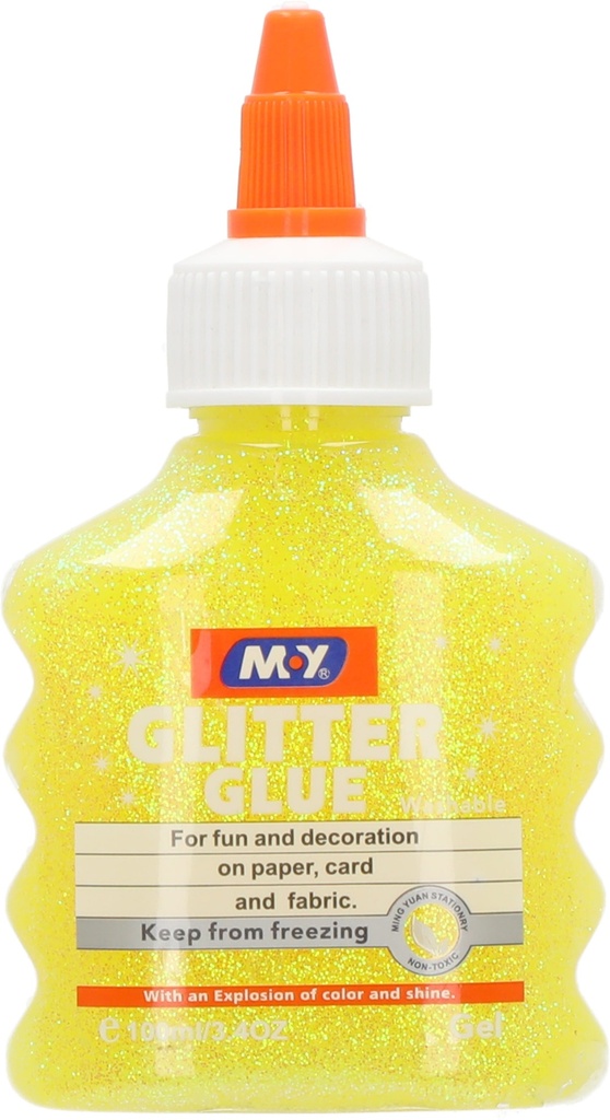 Glue Glitter 100ML Fluorescent Yellow -- 931B