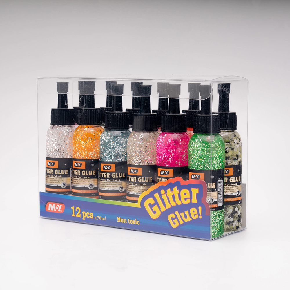Glue Glitter 100Ml Flakes Assorted 219B-Ast