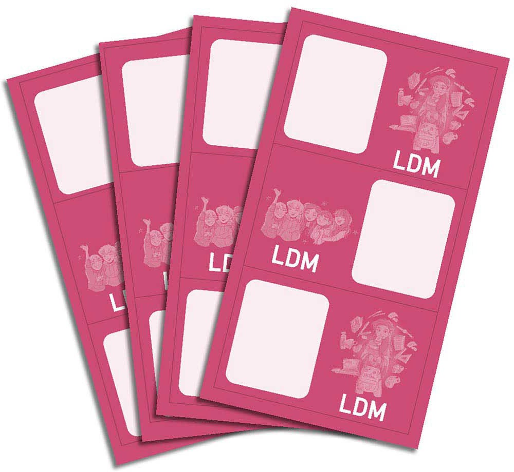 Stickers Name Set of 4x3pcs - DIVERSION MARTINA - 2020/2021