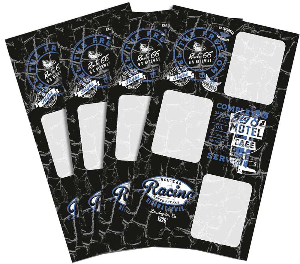 Stickers Name Set of 4x3pcs - ROUTE-66 - 2020/2021