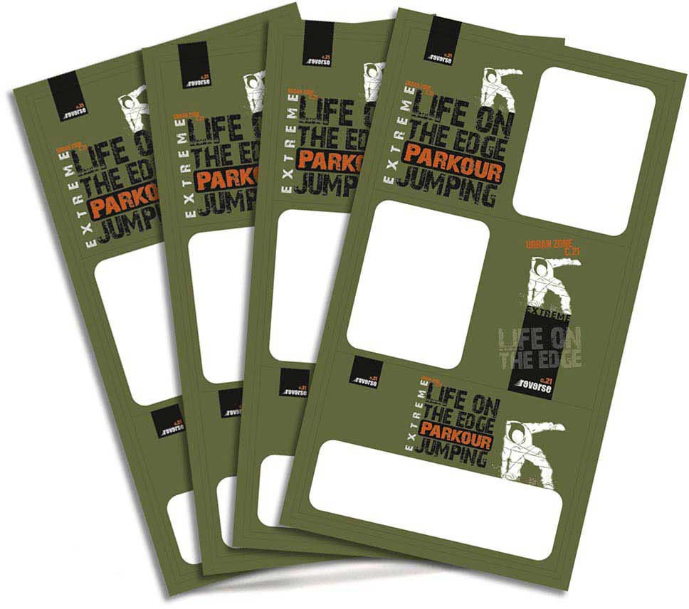 Stickers Name Set of 4x3pcs - REVERSE - 2020/2021
