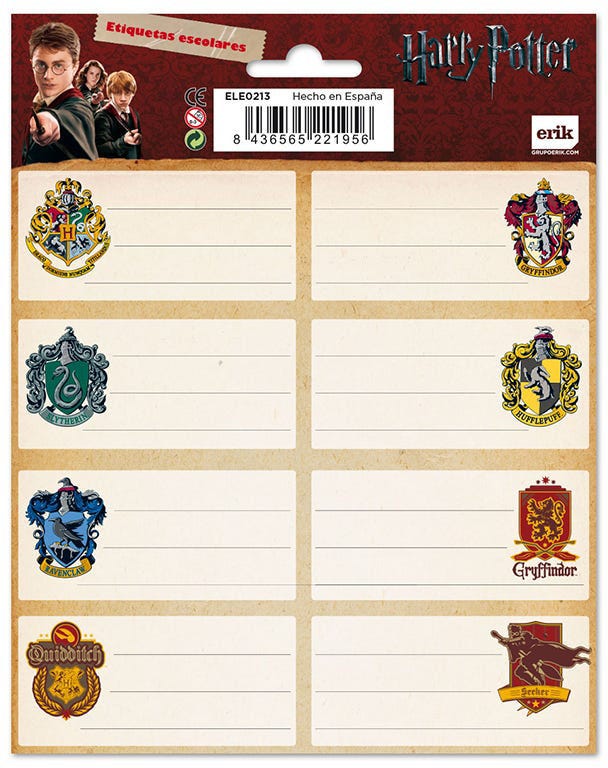 Self-Adhesive Labels Harry Potter-ELE0213