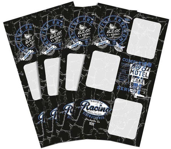 Stickers Name Set of 4x3pcs - ROUTE-66 - 2021/2022