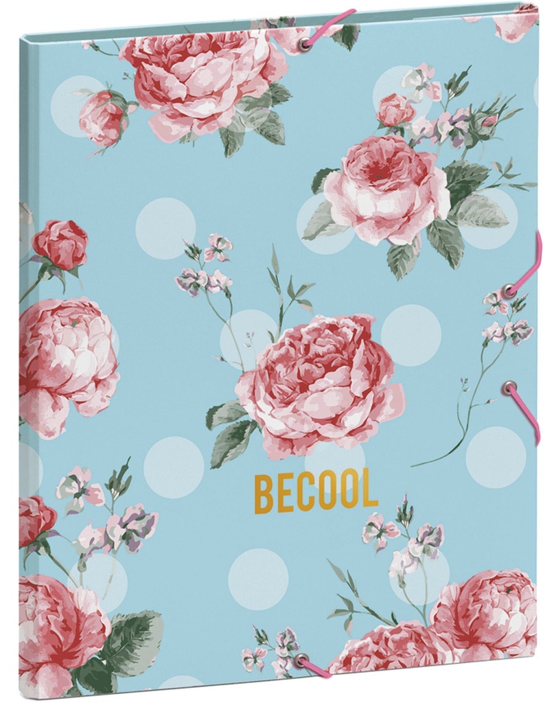 Organizer Cardboard A4 + Divider with Elastic Closer - Eden - 2020/2021