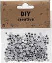 Googly Eyes Rounded, adhesive 7mm White/Black