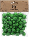 PomPoms 80pcs assorted Size 1.5cm(25pcs),2cm(15pcs),1cm(40(pcs) Green