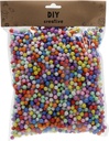 Polystyrene Mini Ball Set Different Sizes 0.7, 0.9 cm Colorful