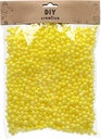 Polystyrene Mini Ball Set Different Sizes 0.7, 0.9 cm Yellow