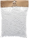 Polystyrene Mini Ball Set Different Sizes 0.7, 0.9 cm White