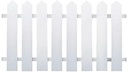 Wooden Fence Set of 4pcs 9.9x2.9cm White