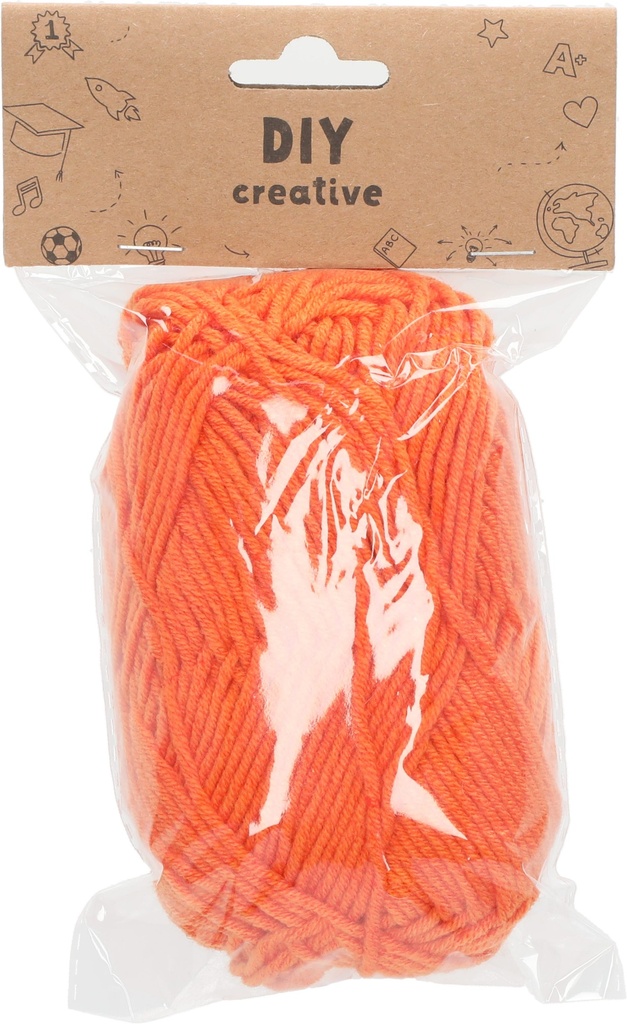 Knitting Woolen Yarn 50 gsm - Orange-BJ2311066