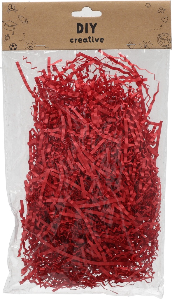 Shredded Paper 15x15 cm Red