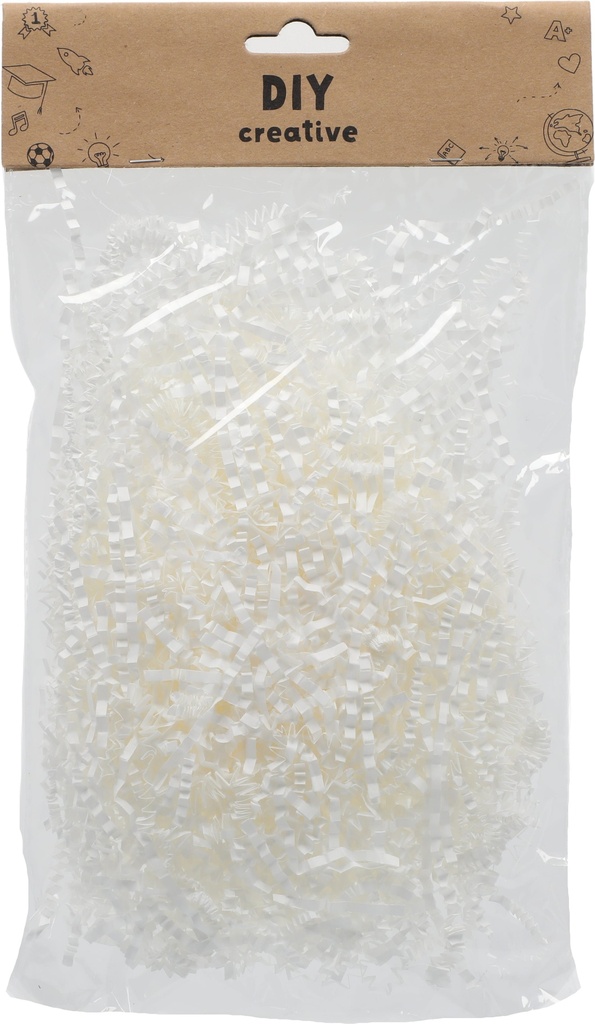 Shredded Paper 15x15 cm White