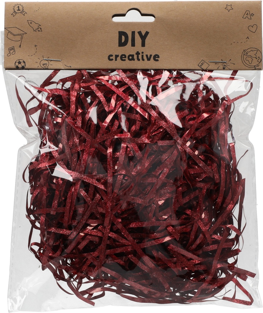 Shredder Glittering Paper Red
