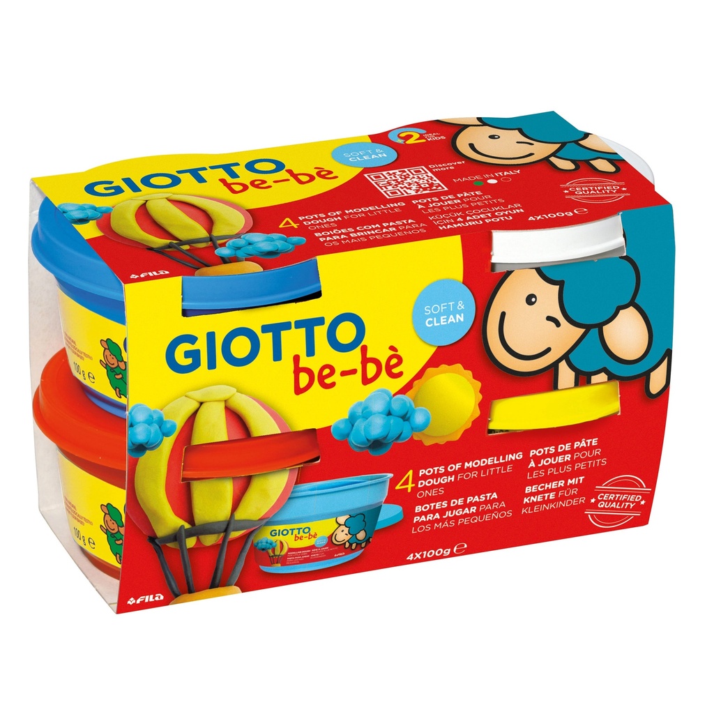 Modelling Dough, Box 4x100 g, Assorted