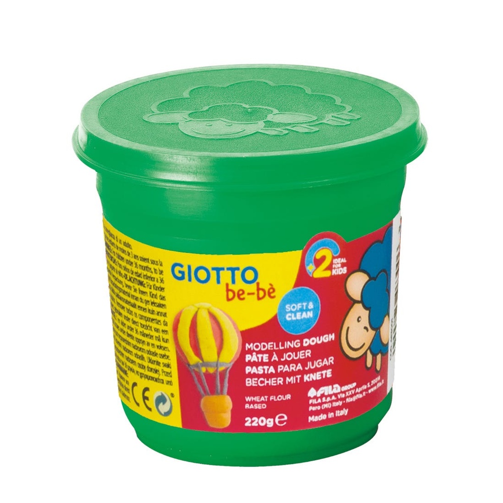 Modelling Dough, Pot 220 g, Green, Giotto be-bè Super