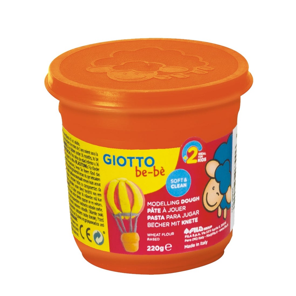 Modelling Dough, Pot 220 g, Orange, Giotto be-bè Super
