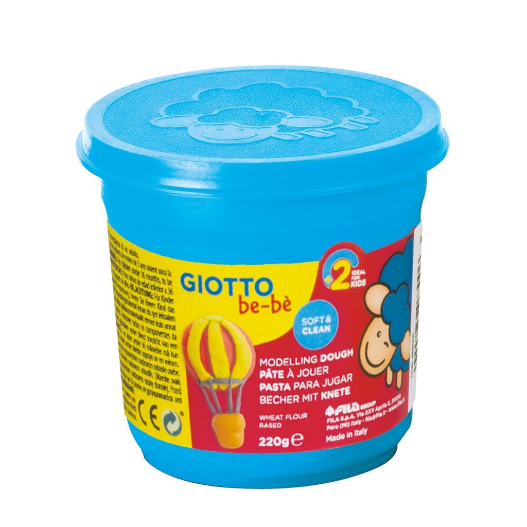 Modelling Dough, Pot 220 g, Cyan, Giotto be-bè Super