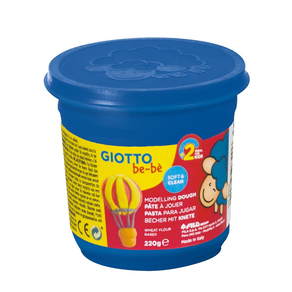 Modelling Dough, Pot 220 g, Blue, Giotto be-bè Super