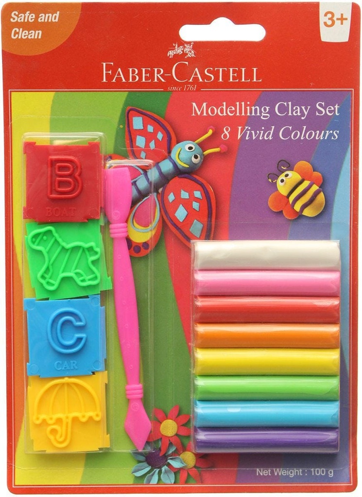 Modellling Clay 100G. Set Of 8 Jigsaw Tool