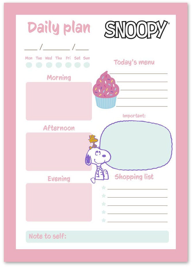 Notepad Snoopy