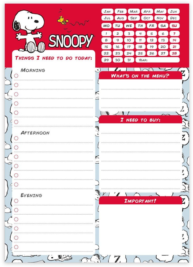 Notepad Snoopy Rebel With Paws
