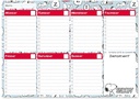 Weekly Planner Notepad A4 Snoopy Rebel With Paws