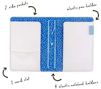 A6 Notebook and Passport Holder, Feathers Carpe Diem