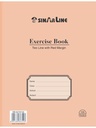 Exercises Book W/O PVC 2 Line + Red Margin 50'S 21X16 Cms