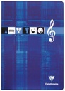 Notebook Stapled: Music: Seyes: A4: 48 Pages