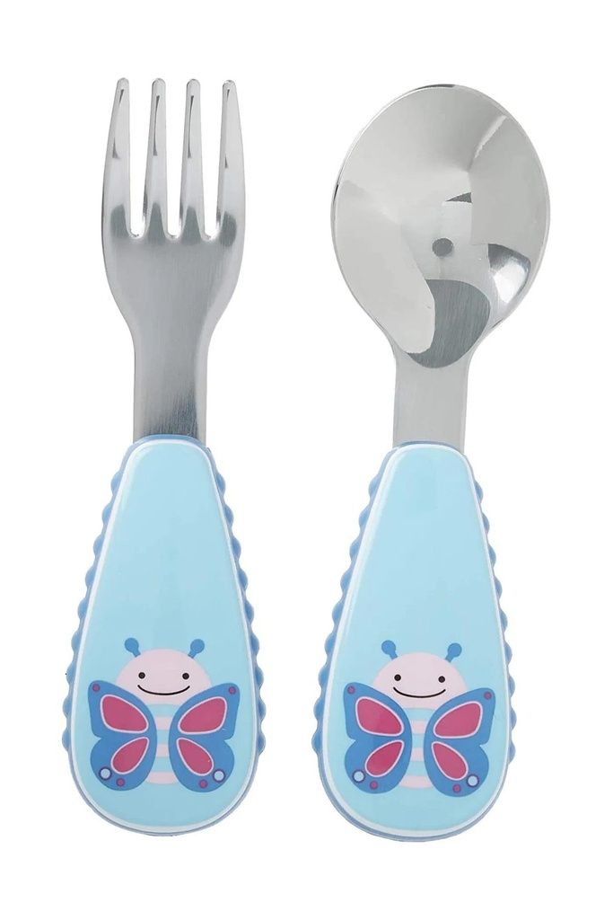 Skip Hop Zootensils Fork & Spoon - Butterfly