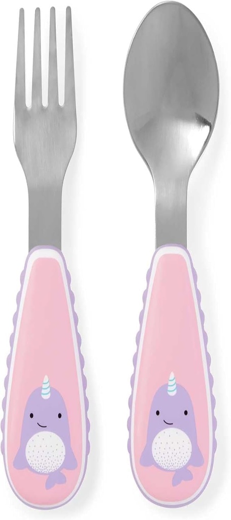 Skip Hop Zootensils Fork & Spoon - Narwhal