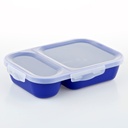Lunch Box PP, Duo Bento 680ML, assorted