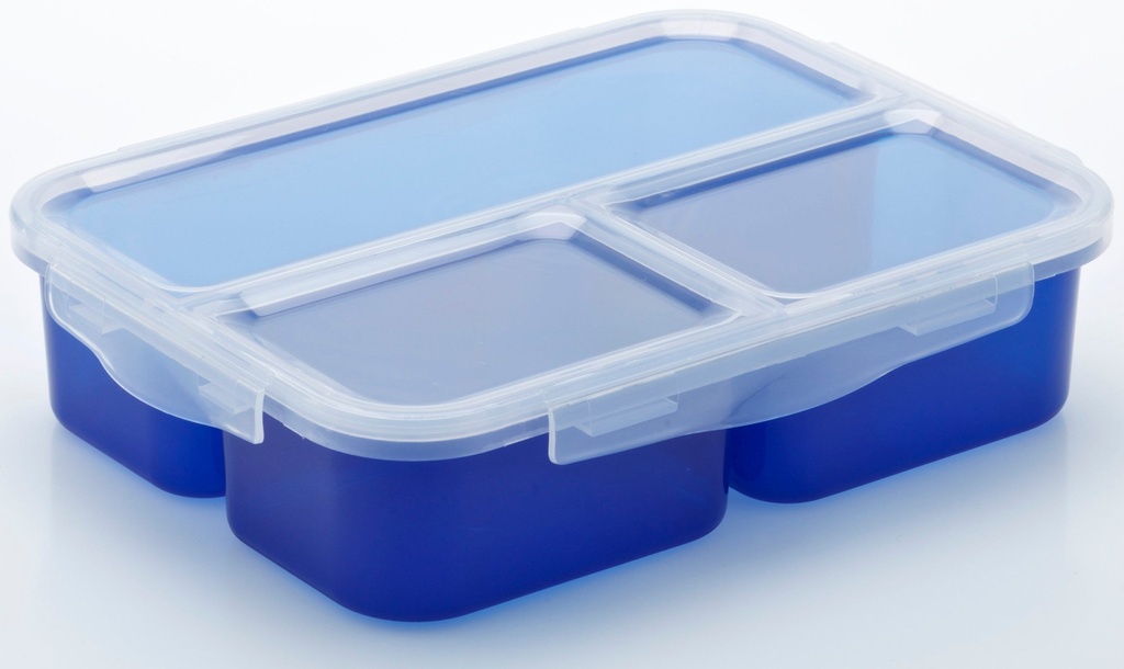 3 Compart Bento 1200ml Navy
