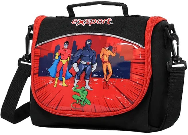Lunch Bag Isothermal Storage, Kids - Super-Hero -Exsport