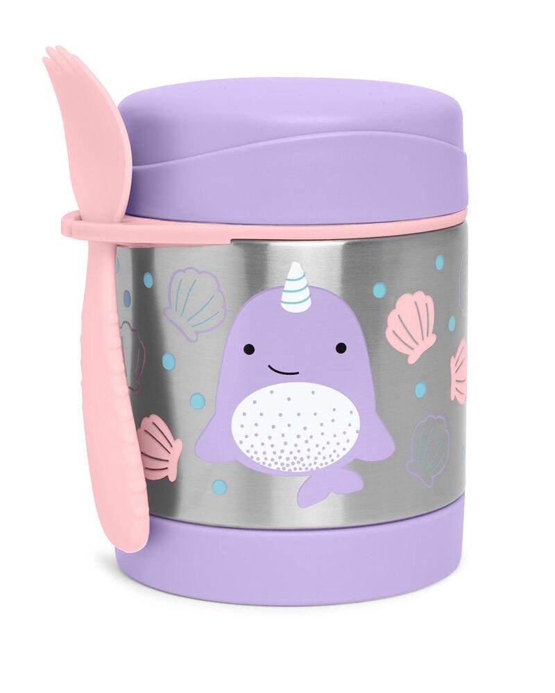 Zoo Insulated Little Kid Food Jar Narwhal