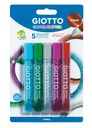 Glue Glitter Strass 10.5 ml, Blister 5 pcs, Giotto Decor Glitter Glue